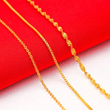 14k Chain Necklace For Woman - Water Wave O Choker Chain