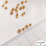 14k Cross-Cut Flower Beads DIY Bracelet Jewelry Spacer Wheel Loose Beads