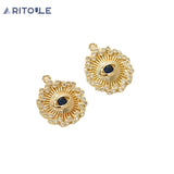 14k Devil's Eye Zircon Pendant DIY Jewelry Set
