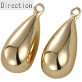 Silver Teardrop Pendant for DIY Ear Jewelry