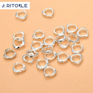 14k Rabbit Ear Ferrule Bead Set for DIY Jewelry Making