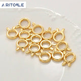 14k Rabbit Ear Ferrule Bead Set for DIY Jewelry Making