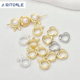 14k Rabbit Ear Ferrule Bead Set for DIY Jewelry Making