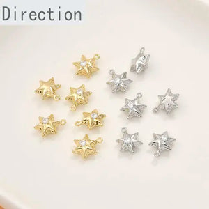14k Baby Balloon Star Pendant for DIY Bracelet Necklace Earrings