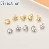 14k Baby Balloon Star Pendant for DIY Bracelet Necklace Earrings