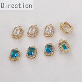 14k Geometric Diamonds Light Compact Pendant DIY Jewelry Accessory