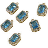 14k Geometric Diamonds Light Compact Pendant DIY Jewelry Accessory