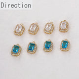 14k Geometric Diamonds Light Compact Pendant DIY Jewelry Accessory
