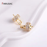 14k Plated Brass Pearl Pendant Mounting with Zircon Crown for Jewelry Making
