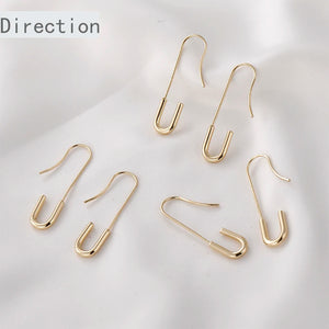 14k Gold-Plated Copper Ear Hooks for DIY Earrings