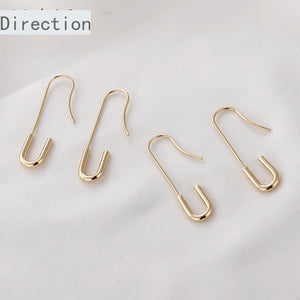 14k Gold-Plated Copper Ear Hooks for DIY Earrings
