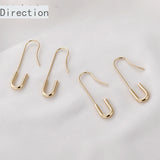 14k Gold-Plated Copper Ear Hooks for DIY Earrings