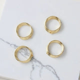 14k Gold-Plated Geometric Multi-Layer DIY Earrings Necklace Material