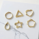 14k Gold-Plated Geometric Multi-Layer DIY Earrings Necklace Material