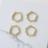 14k Gold-Plated Geometric Multi-Layer DIY Earrings Necklace Material