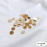 14K Gold-Plated Discs for DIY Earrings, Color-Preserving Accessories