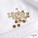 14K Gold-Plated Discs for DIY Earrings, Color-Preserving Accessories