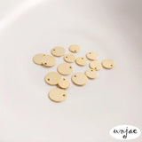 14K Gold-Plated Discs for DIY Earrings, Color-Preserving Accessories