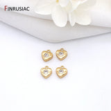 14k Plated Mini Key Heart Hamsa Star Moon Pendants for DIY Jewelry