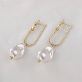14k Split Flower Bamboo Silver Needle Earrings DIY Accessories
