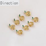 14k Diamond Bunny Lemon Slice Pendant DIY Jewelry Material
