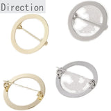 14k Hollow Round Ring Brooch Pin for DIY Hand-made Jewelry