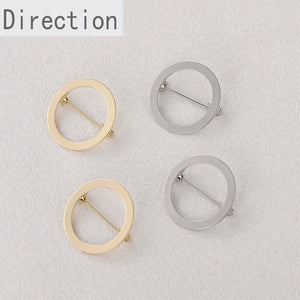 14k Hollow Round Ring Brooch Pin for DIY Hand-made Jewelry