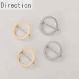14k Hollow Round Ring Brooch Pin for DIY Hand-made Jewelry