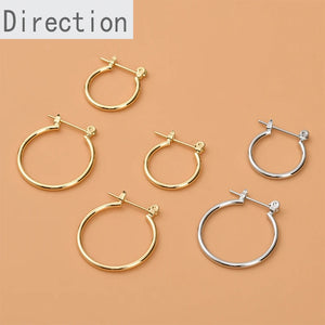 14k Color-Preserving Round Earrings DIY Jewelry Accessories