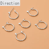 14k Color-Preserving Round Earrings DIY Jewelry Accessories