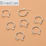 14k Color-Preserving Round Earrings DIY Jewelry Accessories