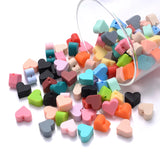 14mm 10Pcs Heart Shape Silicone Beads Teether DIY Necklace Accessories BPA