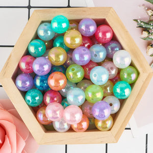 14mm Acrylic Round Pearl Beads for Jewelry Making DIY Bracelet Accessories