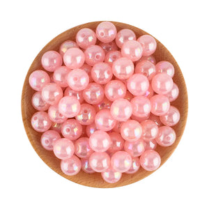 14mm Acrylic Round Pearl Beads for Jewelry Making DIY Bracelet Accessories