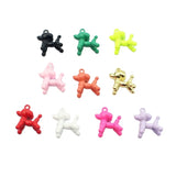 14mm 20pcs Colorful Balloon Dog Enamel Pendant Plating Charm