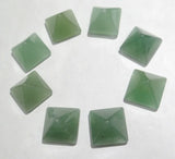 14mm Aventurine Crystal Pyramid Cabochons for Jewelry Making