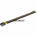 Flat Braided Leather Cord with Stainless Steel Chain for Bracelet Making
