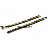 Flat Braided Leather Cord with Stainless Steel Chain for Bracelet Making