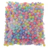 520pcs/Lot 3D Rose Flower Shape Acrylic Beads DIY Accessories Pastel Colors