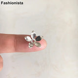 14mm Brass Floral Bead Caps for DIY Jewelry, Gold/Steel/Bronze Flowers Headwear