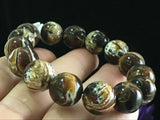 14mm Natural Mexican Sky Beeswax Amber Beads Bracelet