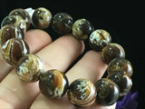 14mm Natural Mexican Sky Beeswax Amber Beads Bracelet