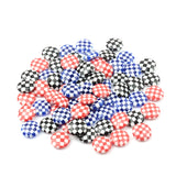 14mm Flat Round Lampwork Glass Beads for Jewelry Making DIY Bracelet Necklace