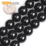 14mm Natural Tourmaline Round Beads for Jewelry Making DIY