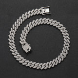 14mm Hip Hop Iced out Cuban Chain Necklace Bling bling Jewelry