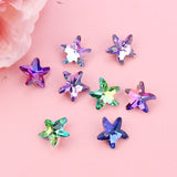 14mm Starfish Pendant Glass Beads Crystal Charms DIY Jewelry Making 12pcs/lot