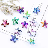 14mm Starfish Pendant Glass Beads Crystal Charms DIY Jewelry Making 12pcs/lot