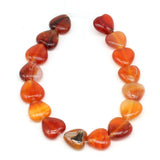 14mm Semi-precious Stone Beads Heart Tiger Eye Opal Agates Quartz