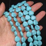14mm Semi-precious Stone Beads Heart Tiger Eye Opal Agates Quartz