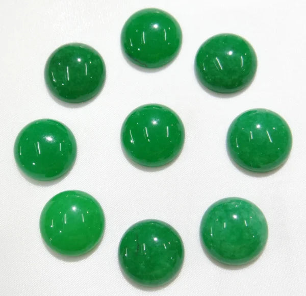 14mm Natural Stone Bead Round Flat Back Cabochons Beads 50pcs/lot